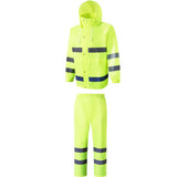 Maxbell Mens Waterproof Jacket Trousers Pants Reflective Rain Suit Coat Safety L