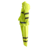 Maxbell Mens Waterproof Jacket Trousers Pants Reflective Rain Suit Coat Safety XL