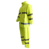 Maxbell Mens Waterproof Jacket Trousers Pants Reflective Rain Suit Coat Safety XXL