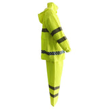 Maxbell Mens Waterproof Jacket Trousers Pants Reflective Rain Suit Coat Safety XXL