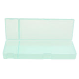 Max Plastic Pencil Case Pen Storage Box School Office Tabletop Supplies Blue L