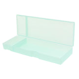 Max Plastic Pencil Case Pen Storage Box School Office Tabletop Supplies Blue L