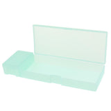 Max Plastic Pencil Case Pen Storage Box School Office Tabletop Supplies Blue L