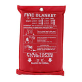 Maxbell Fire Blanket, Fiberglass Fire Flame Retardent Emergency Surival Fire Shelter 1.8x1.8m
