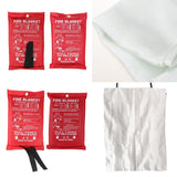 Maxbell Fire Blanket, Fiberglass Fire Flame Retardent Emergency Surival Fire Shelter 1.8x1.8m