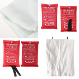 Maxbell Fire Blanket, Fiberglass Fire Flame Retardent Emergency Surival Fire Shelter 1.8x1.8m