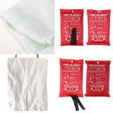 Maxbell Fire Blanket, Fiberglass Fire Flame Retardent Emergency Surival Fire Shelter 1.8x1.8m