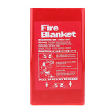 Maxbell Fiberglass Safety Fire Blanket Emergency Survival Flame Retardant 1.2x1.5m