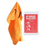 Maxbell Fiberglass Safety Fire Blanket Emergency Survival Flame Retardant 1x1m b