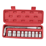 Maxbell 10pcs Automobile Motorcycle Repairing Tool Socket Wrench Set with Case