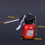 Maxbell 250ml Steel High Pressure Hand Pump Oiler Oil Pot Lubricant Soap Spray Can