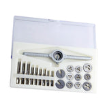 Maxbell 31PCS Fine Tap and Die Set Metric M1 M1.1 M1.2 M1.4 M1.6 M1.8 M2 M2.2 M2.5