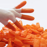 Maxbell 100Pieces Disposable Latex Non-Slip Fingertips Gloves Set 0.8inch dia