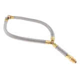 Maxbell 3/8" Flare Stainless Steel Braided Gas Connection Hose Propane Transfer Pipe