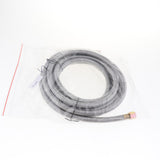 Max 5/8" 16 FT Propane Gas Oven Connecting Pipe Metal Braided Enhanced Gas Hose