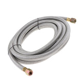 Max 5/8" 16 FT Propane Gas Oven Connecting Pipe Metal Braided Enhanced Gas Hose