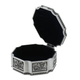 Maxbell Round Vintage Metal Trinket Jewelry Boxes Jewel Gift Storage Organizer