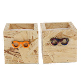 Maxbell Eyeglasses Store Decoration Wooden Office Flower Pot Shop Decoration