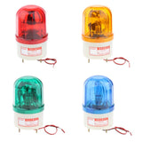 Maxbell 12V LED Rotating Strobe Warning Light Round Signal Beacon Flash Lamp Red