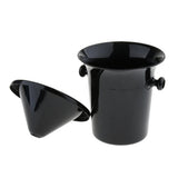Maxbell Black Plastic Wine Spittoon Champagne Bucket Fashion with Carry Handles