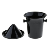 Maxbell Black Plastic Wine Spittoon Champagne Bucket Fashion with Carry Handles