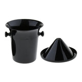 Maxbell Black Plastic Wine Spittoon Champagne Bucket Fashion with Carry Handles