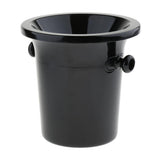 Maxbell Black Plastic Wine Spittoon Champagne Bucket Fashion with Carry Handles