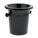 Maxbell Black Plastic Wine Spittoon Champagne Bucket Fashion with Carry Handles