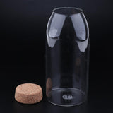 Maxbell Decorative Cork Clear Glass Kitchen Storage Tank Sealed Cans Bottle Button L