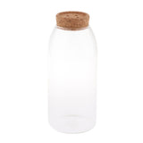 Maxbell Decorative Cork Clear Glass Kitchen Storage Tank Sealed Cans Bottle Button L