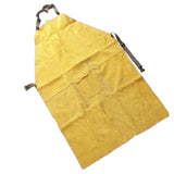 Max Welder Apron Heat Insulation Welding Artificial Cowhide Yellow 90x60cm