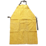 Max Welder Apron Heat Insulation Welding Artificial Cowhide Yellow 90x60cm