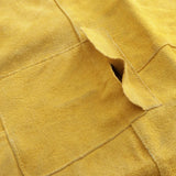 Max Welder Apron Heat Insulation Welding Artificial Cowhide Yellow 90x60cm