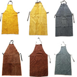 Max Welder Apron Heat Insulation Welding Artificial Cowhide Yellow 90x60cm