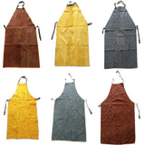 Max Welder Apron Heat Insulation Welding Artificial Cowhide Yellow 90x60cm