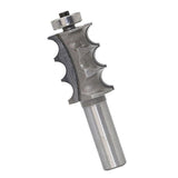 Max Maxb 1/4'' 1/2'' Triple Bead Triple Flute Molding Router Bit Woodworking Cutter 3