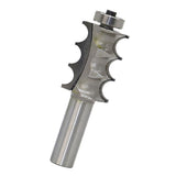 Max Maxb 1/4'' 1/2'' Triple Bead Triple Flute Molding Router Bit Woodworking Cutter 6