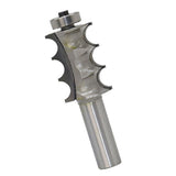 Max Maxb 1/4'' 1/2'' Triple Bead Triple Flute Molding Router Bit Woodworking Cutter 6