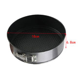 Max Non-Stick Round Loose Base Springform Cake Pan Tin Tray Bakeware 7 Inch