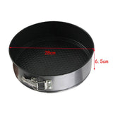 Max Non-Stick Round Loose Base Springform Cake Pan Tin Tray Bakeware 11 Inch