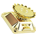Max Solar Powered Turntable Rotating Display Stand & Light  Golden Lotus Tray