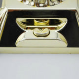 Max Solar Powered Turntable Rotating Display Stand & Light  Golden Lotus Tray