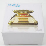 Max Solar Powered Turntable Rotating Display Stand & Light  Golden Lotus Tray