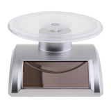 Max Maxb Mini Solar Powered Turntable Rotating Display Stand Jewelry Phone Silver