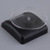 Max Maxb Mini Solar Powered Turntable Rotating Display Stand Jewelry Phone Black