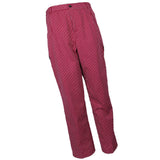 Max Restaurant Cafe Chef Waiter Pants Trousers Uniform Red White Stripe L