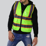 Max Reflective Safety Vest for Engineer Construction w/ Pockets Free Size Yellow