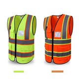 Max Reflective Safety Vest for Engineer Construction w/ Pockets Free Size Yellow