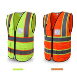 Max Reflective Safety Vest for Engineer Construction w/ Pockets Free Size Yellow