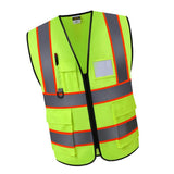 Max Reflective Safety Vest for Engineer Construction w/ Pockets Free Size Yellow